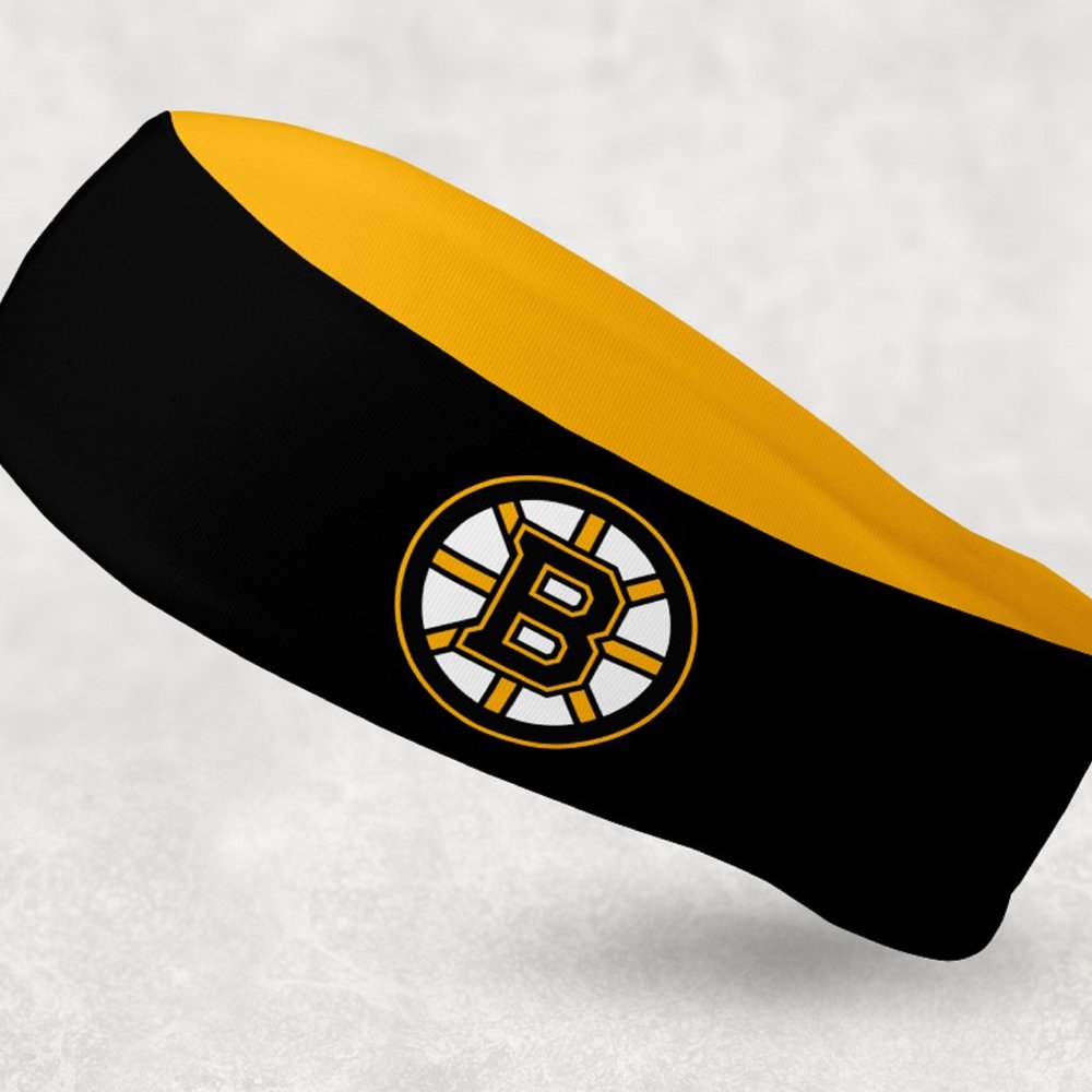 2 Pack - NEW - Reversible Boston Bruins Headband